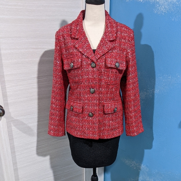Joan Rivers classic red blazer
